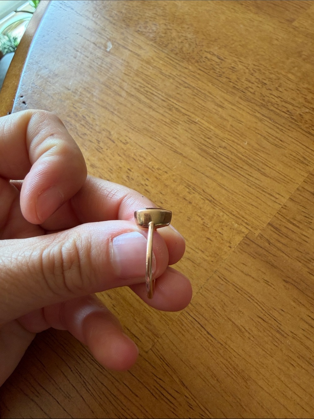 18k Rose Gold Synthetic Alexandrite Ring - Picture 3 of 6